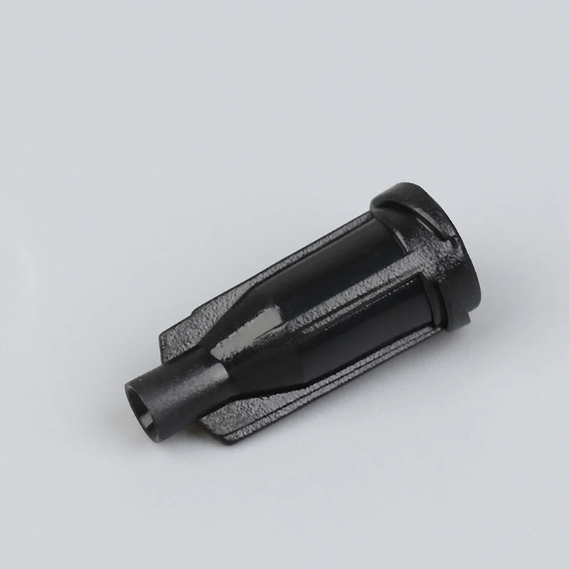 100Pcs Plastic Syringe Tips Caps Injector Dispenser Dispensing Needle Sealing Plug Standard Syringe Stop Caps Supplies Qme