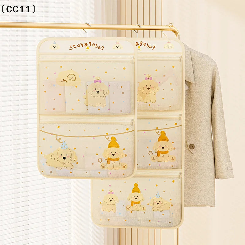 Breathable Mesh Wall Hanging Bag Underwear Socks Household Closet Qme
