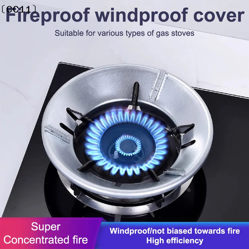 8-slot Eco Friendly Windproof Energy Saving Gas Stove Cover Gather Qme