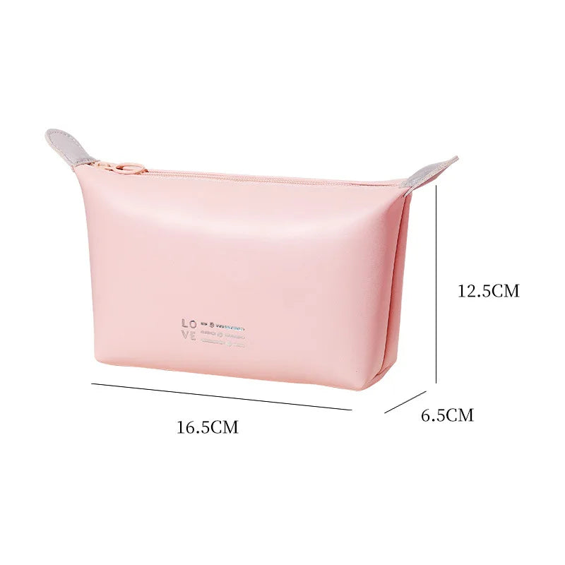 A waterproof makeup bag, convenient handheld storage bag, makeup bag with large capacity Qme