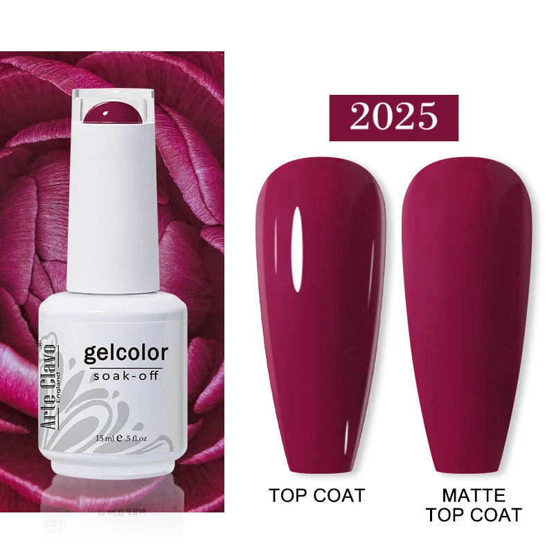 Arte Clavo Autumn Nail Gel Polish Caramel Winter Soak Off UV LED Art