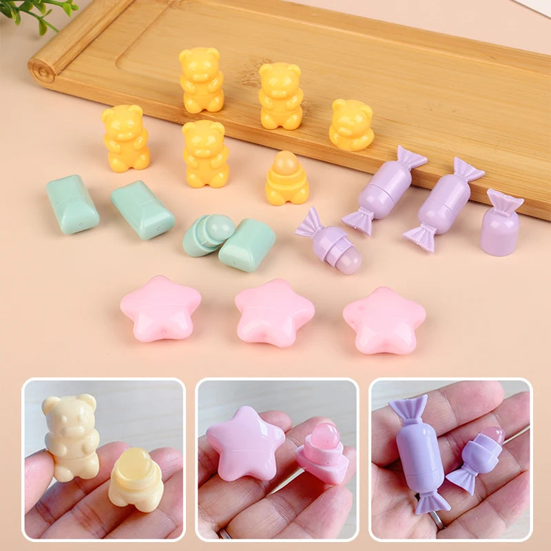 Portable Mini Silicone Lip Brush Cute Cartoon Covers Gloss Qme