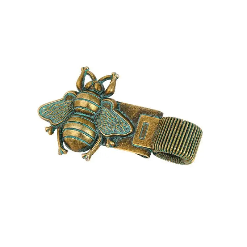 Vintage Insect Metal Pen Clip Cute Pattern Spring Loaded Holder Qme