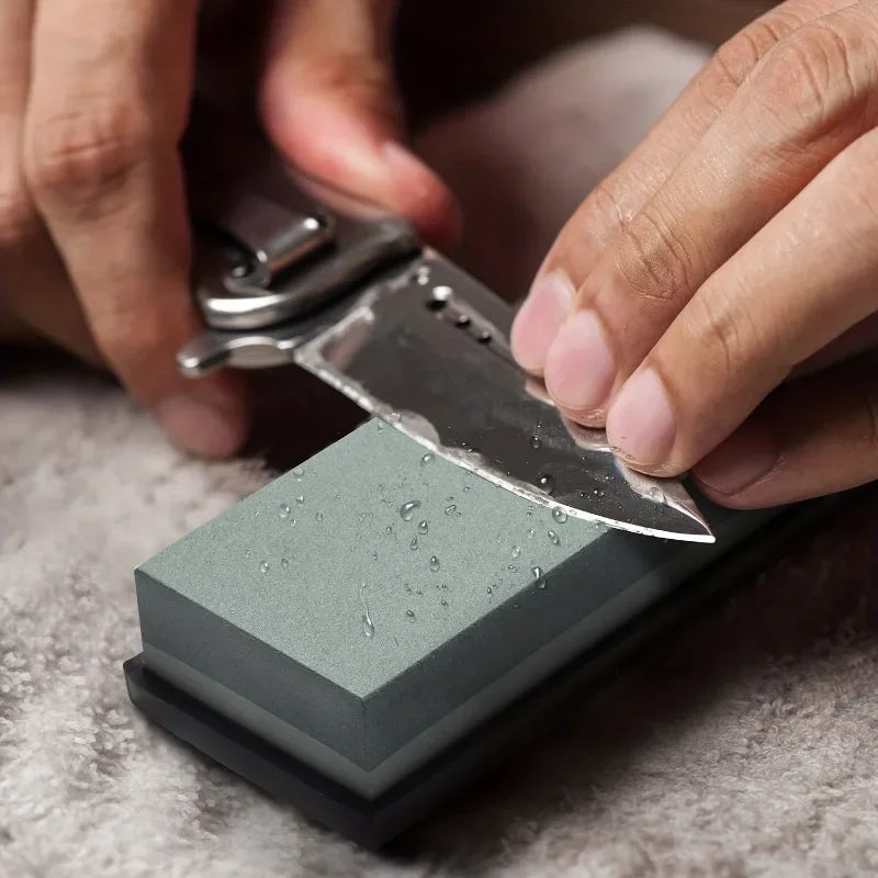 Grindstone, dual grit, essential tool for kitchen knives, industrial grinding and sharpening products Qme