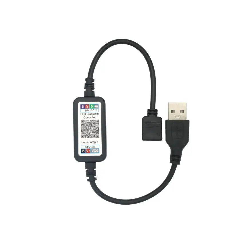 RGB Colorful LED Light Strip Connector APP Control DC USB 5V-24V Qme 5V USB