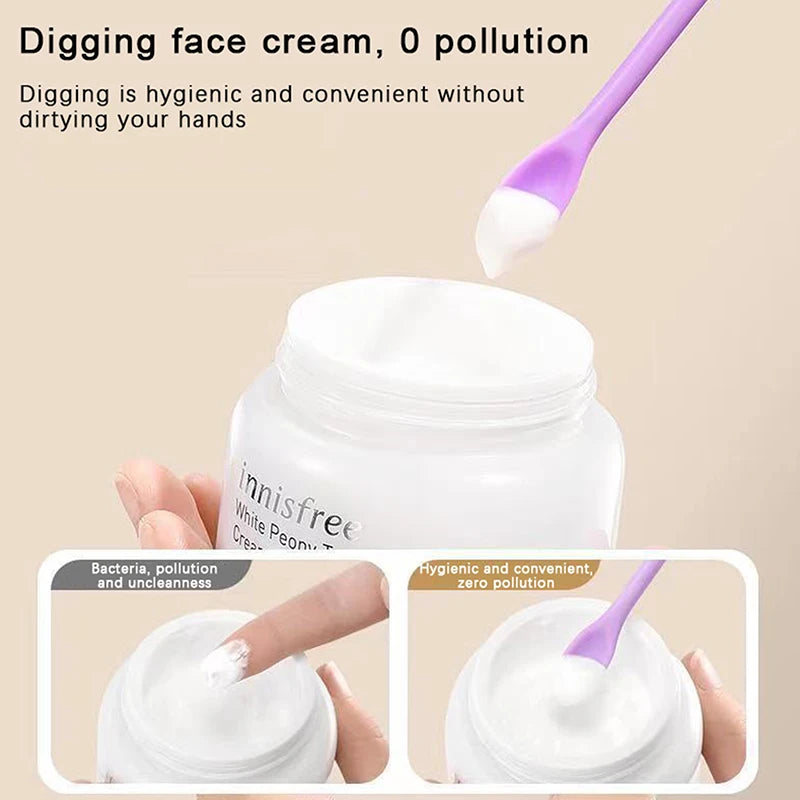 2-in-1 Silicone Scoop Scraper Double-headed Tool Cosmetic Liquids Qme