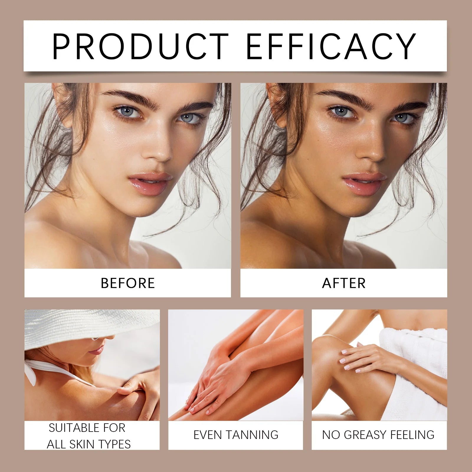 Body Self Tanning Cream Natural Bronzing Self Tanning Lotion with Moisturizing & Nourishing Oils Healthy Glow Sunless Tanner Qme