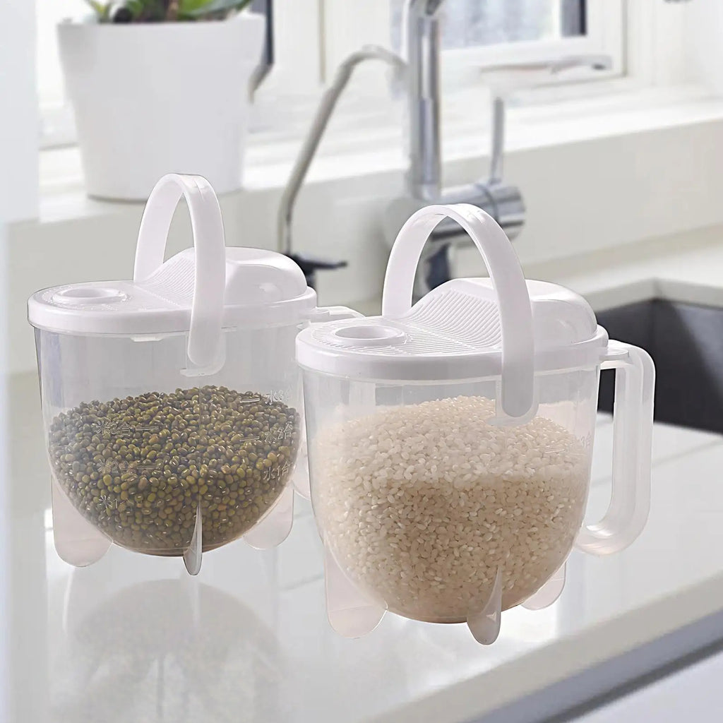 Rice Washer Kitchen Colanders Strainer Bowl Lid Household Vegetable Qme