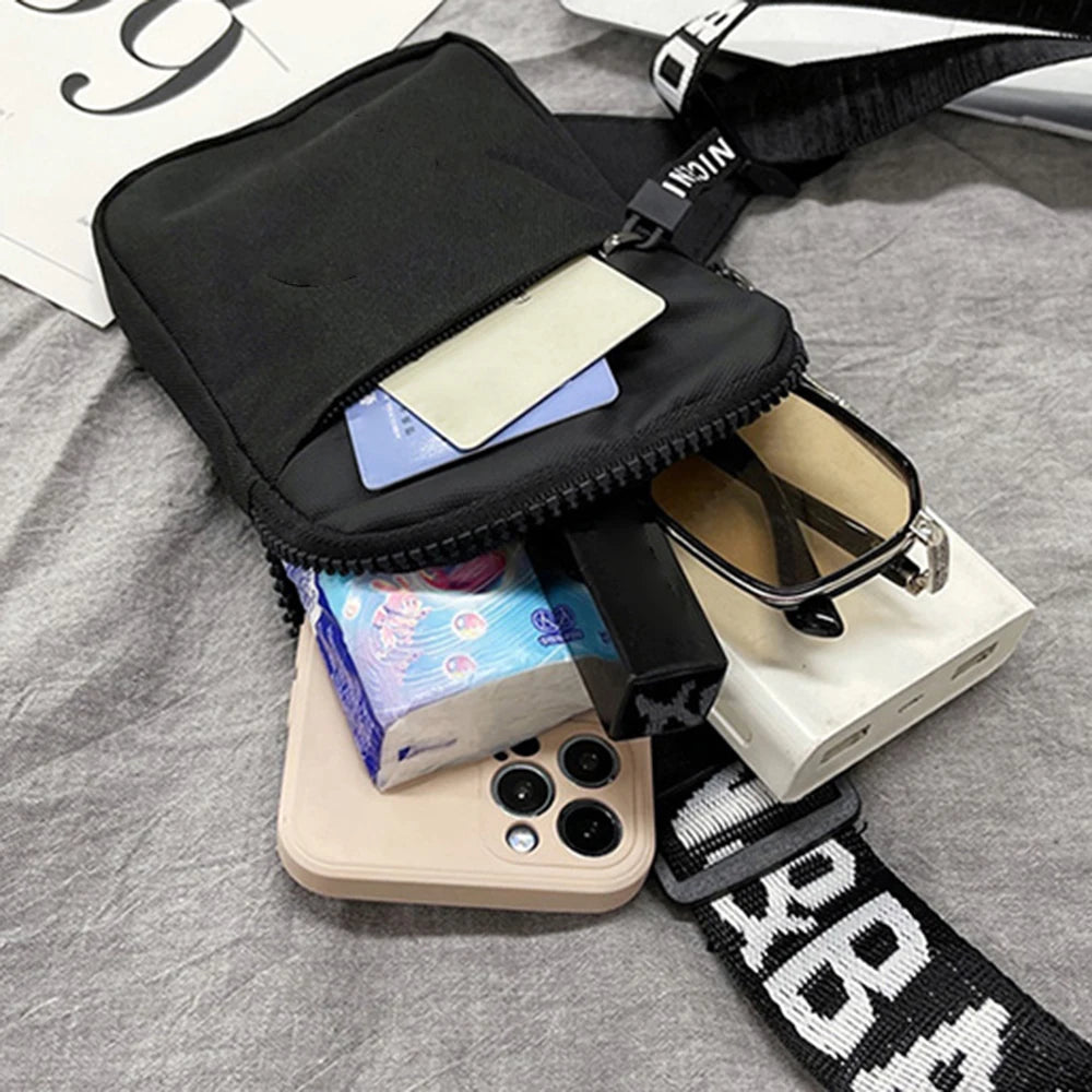 Men's Shoulder Bag INS Trend Waterproof Small Backpack Mobile Phone Man's Messenger Bag Square Bag Crossbody Bags Qme