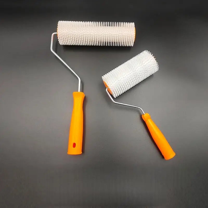 10/16/24CM Defoaming Drum Brush Spike Roller Latex Floor Self Compound Roller Leveling Screed Spiked Roller Paint Brush Roll Qme