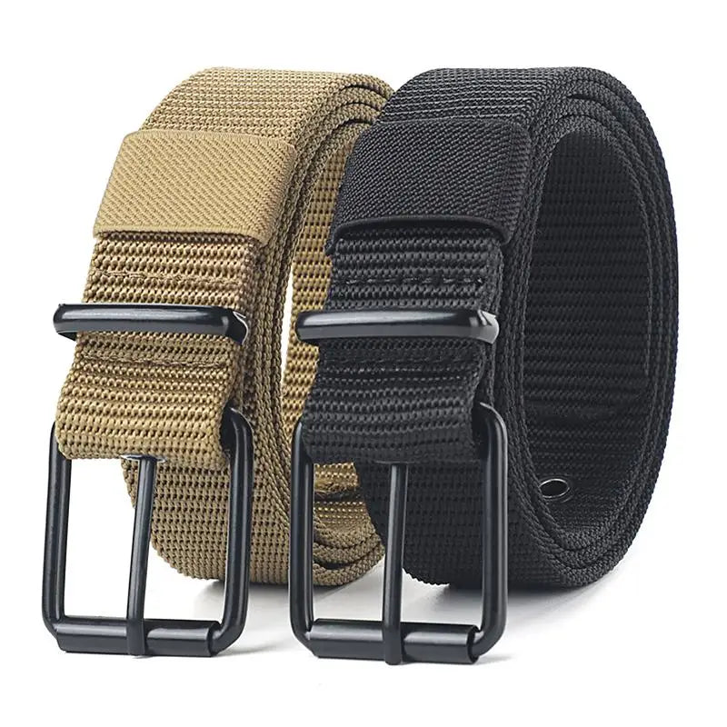 Unisex Trendy Belt Pin Buckle Outdoor Sports Jeans Accessory Porous Qme