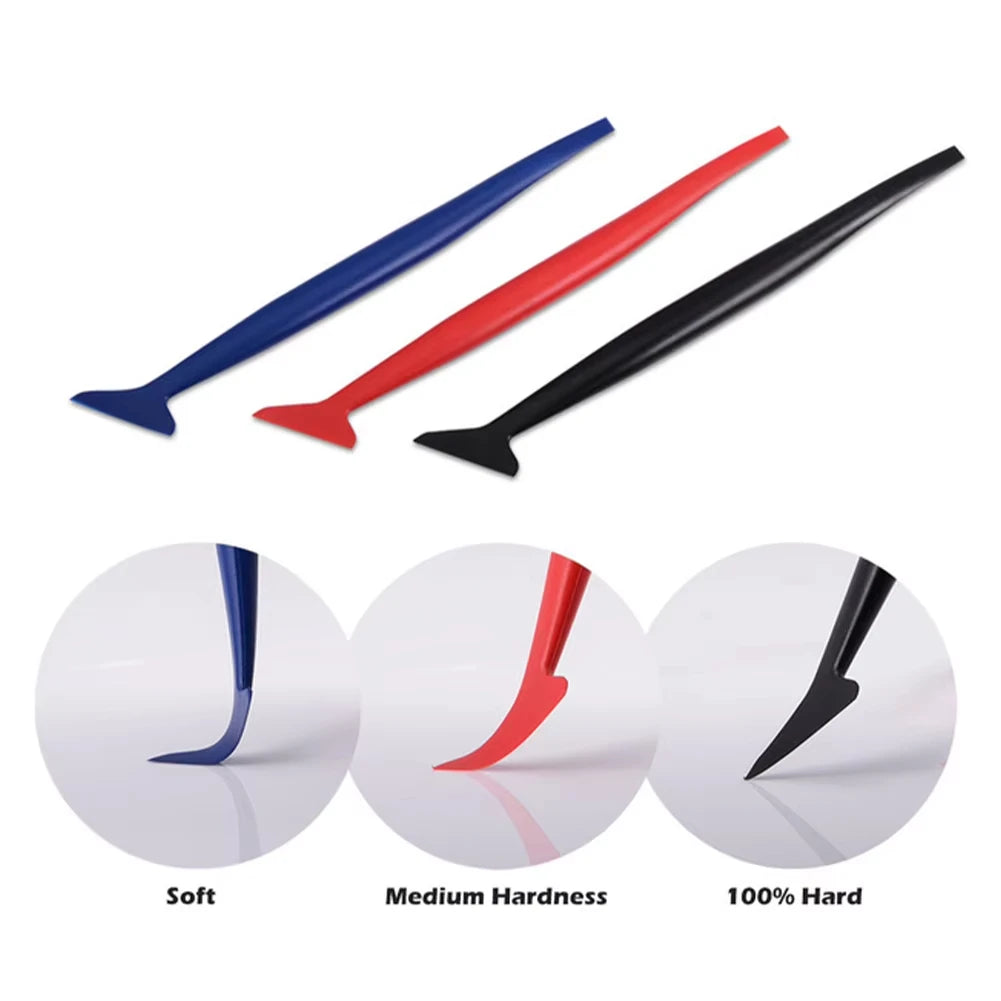Car Micro Squeegee Curves Slot Tint Tool Set Car Stickers Wrap Vinyl Tools Auto Wrapping Film Installing Scraper Gasket Squeegee Qme