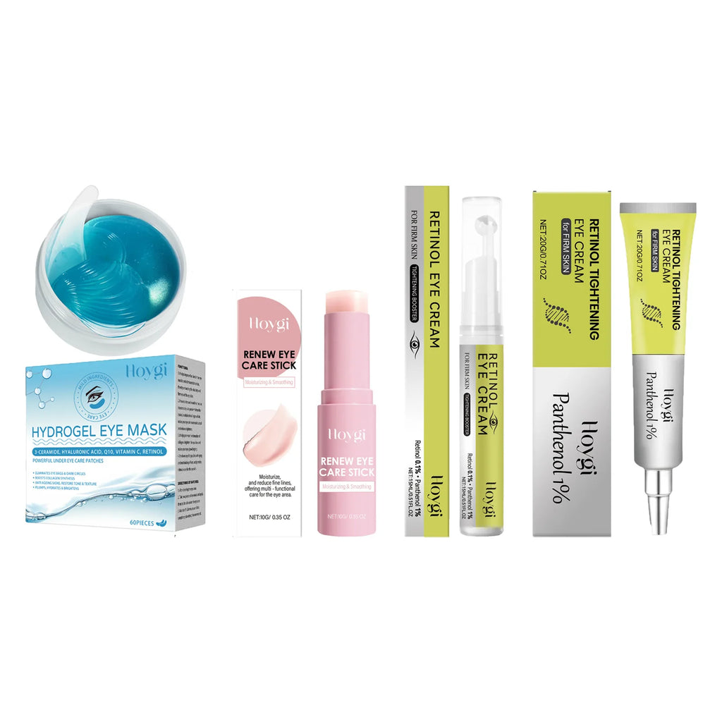Retinol Eye Care Series Anti-Wrinkle Eye Cream Serum Stick & Patches For Dark Circles Wrinkles Firming Moisturizing Eye Care Qme