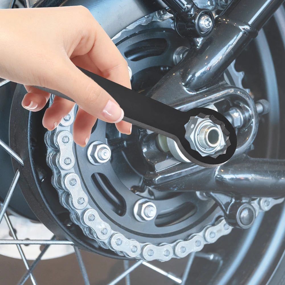 36mm Adjust Belt Tension Rear Axle Nut Torque Adapter Mufflers Removal Not Needed Adjusting Belt Tension Wrench Steel for Harley Qme