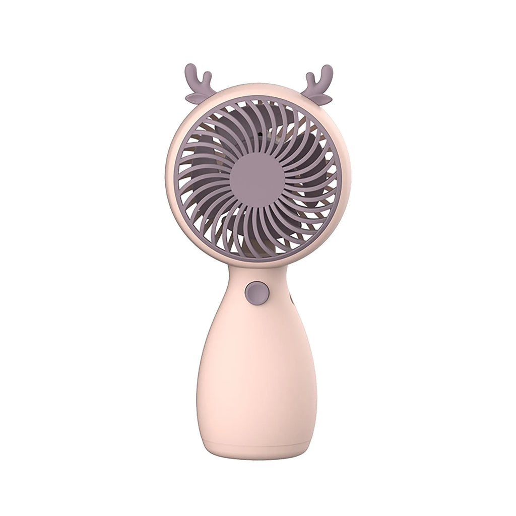 New Color Blocking Mini Handheld Electric Small Fan Portable USB Charging Silent Lanyard Fan Desk Student Dormitory Desktop Fan Qme