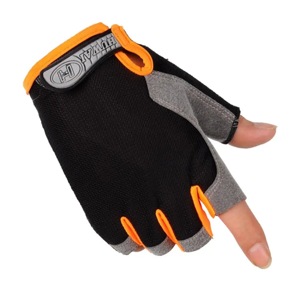 Half Finger Outdoor Cycling Anti Slip Sweat Men Women Gloves Qme