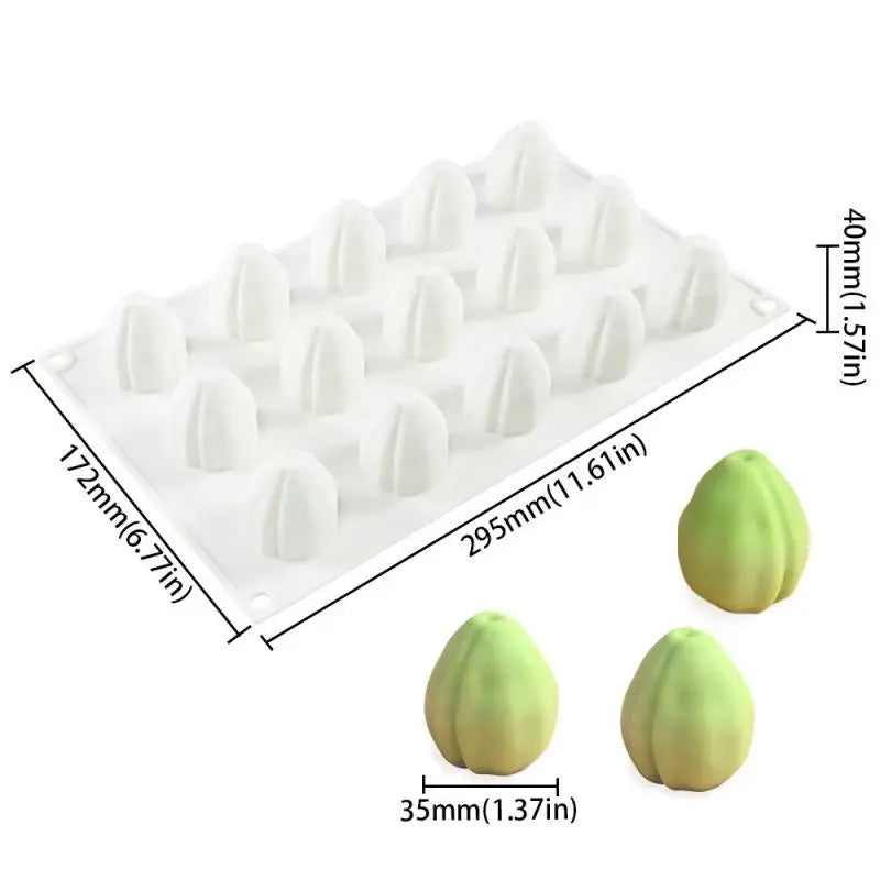 3D Mango Design Silicone Cake Molds Party Pastry Bakeware Fruit Qme 3