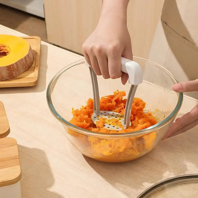 Durable Manual Potato Masher Heavy Duty Non-slip Grip Vegetable Ricer Qme