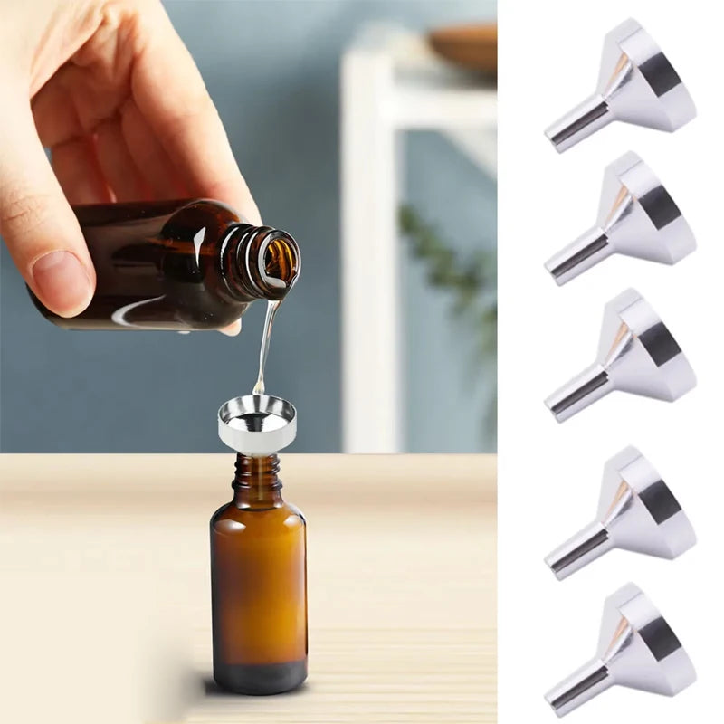 5Pcs special filling funnel for perfume and essential oils, which can easily fill various liquids, is easy to use and easy to ca Qme 2pcs Gold