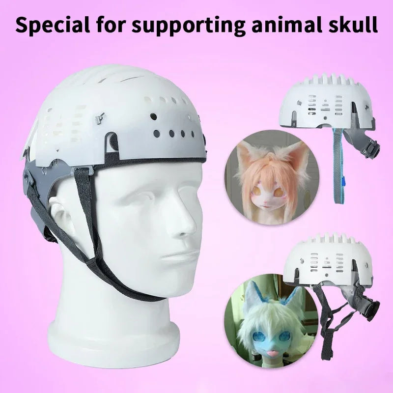 Furry Costume Fursuit Kigurumi Skull Headwear Breathable Qme