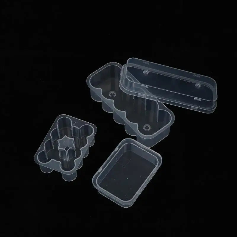10-Slot Vial Storage Case Stackable Plastic Clear Microtube Box Qme