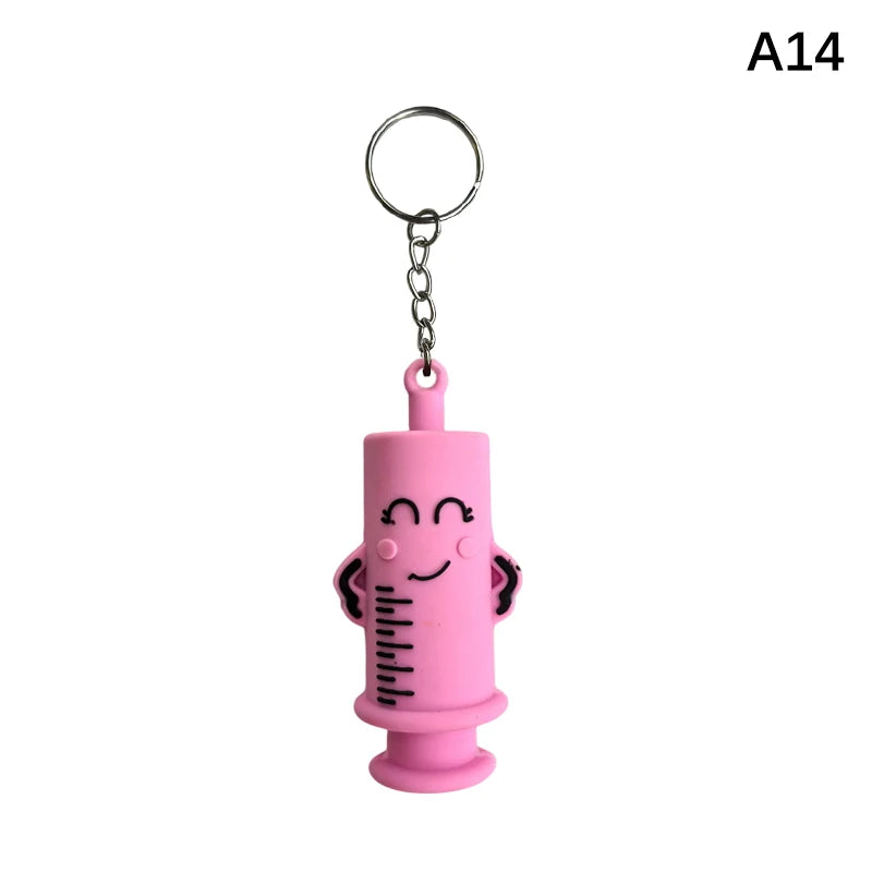 Shaped Ampoule Bottle Opener Keychain Rubber Cutter Aid Medication Vial Breaker Tool For Home Nurses And Doctors Qme A14