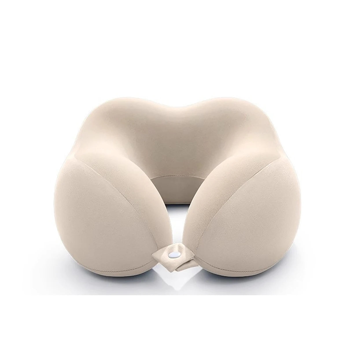 U-shaped Memory Cotton Neck Pillow Portable Travel Nap Office Qme Beige
