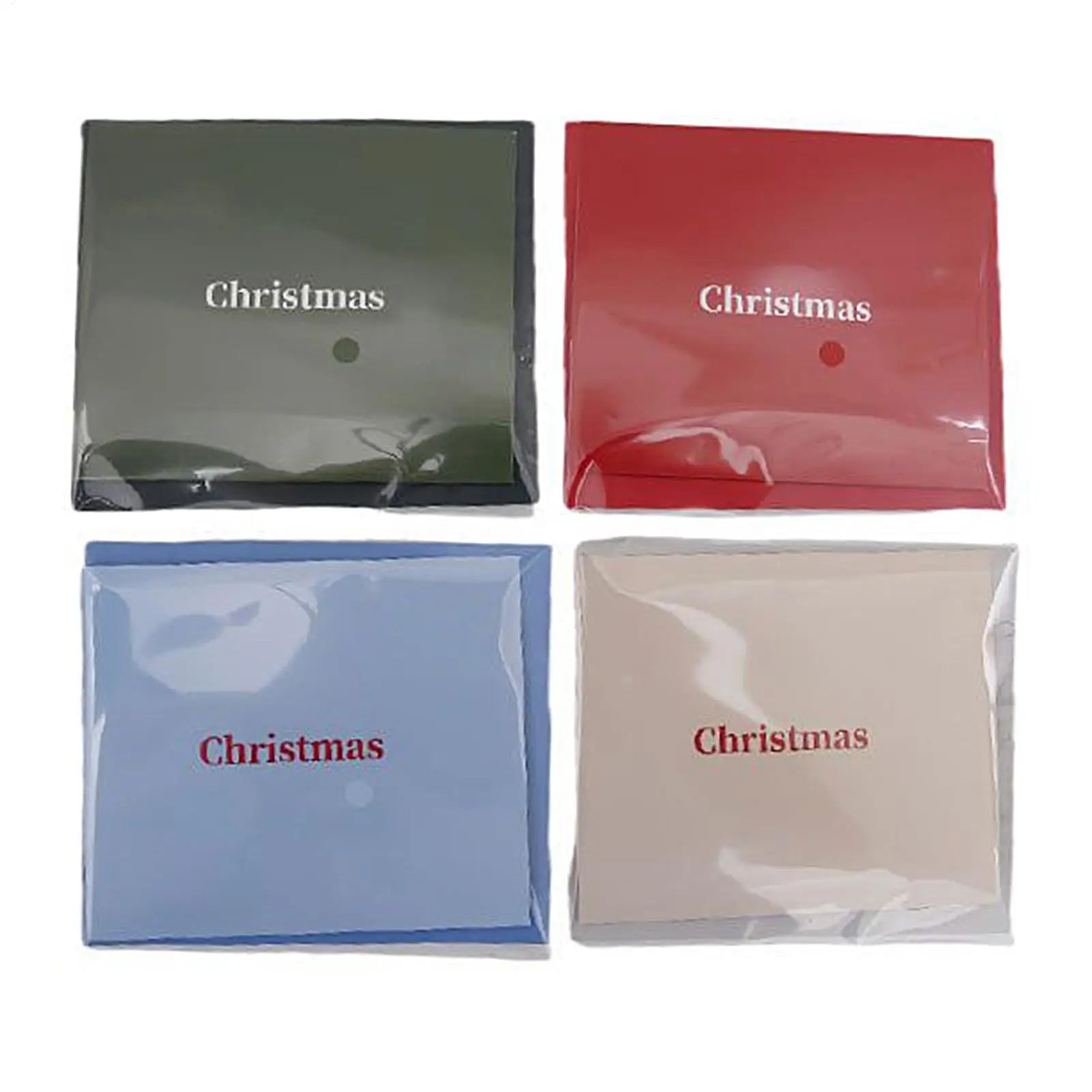Merry Christmas Cards 4 Santa Elk Gingerbread Man 3D Holiday Decor Qme