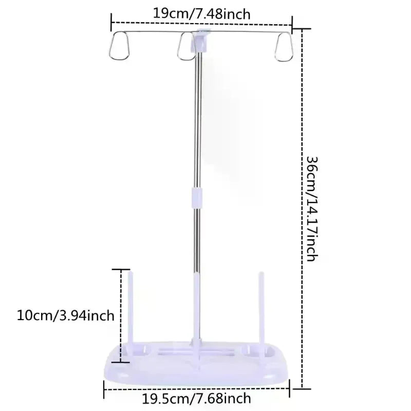 Heavy-duty Plastic Cone Thread Stand Spool Holder Sewing Serger Qme