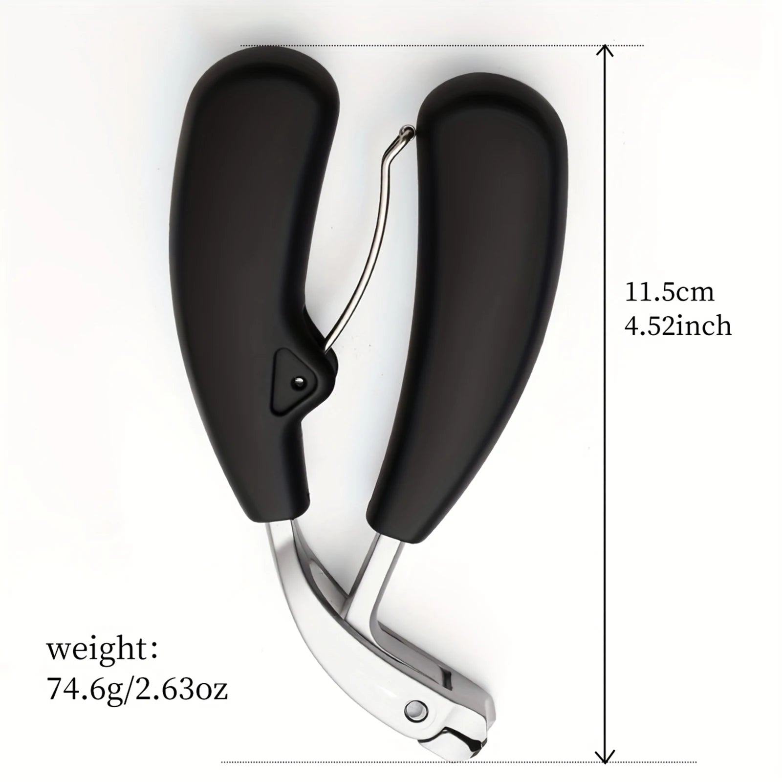 Heavy-Duty Professional Nail Clipper Splash Prevention Long Handle Elbow Design Sharp Blades Stainless Steel Elbow Nail Clippers Qme