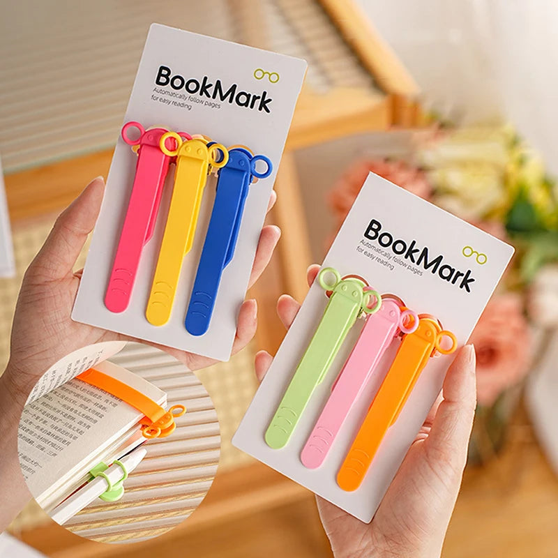 Silicone Bookmark 1 Automatically Follows Page Flipping Student Qme