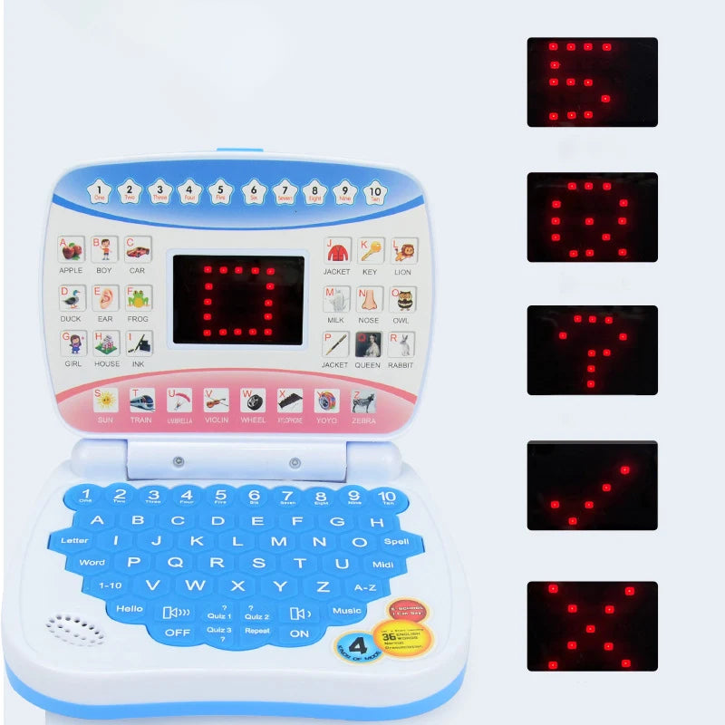 Learning Machine Laptop Computer Child Electronic Preschool Language Education Toys Gift Toddler Kid Developing Cognitive Skills Qme