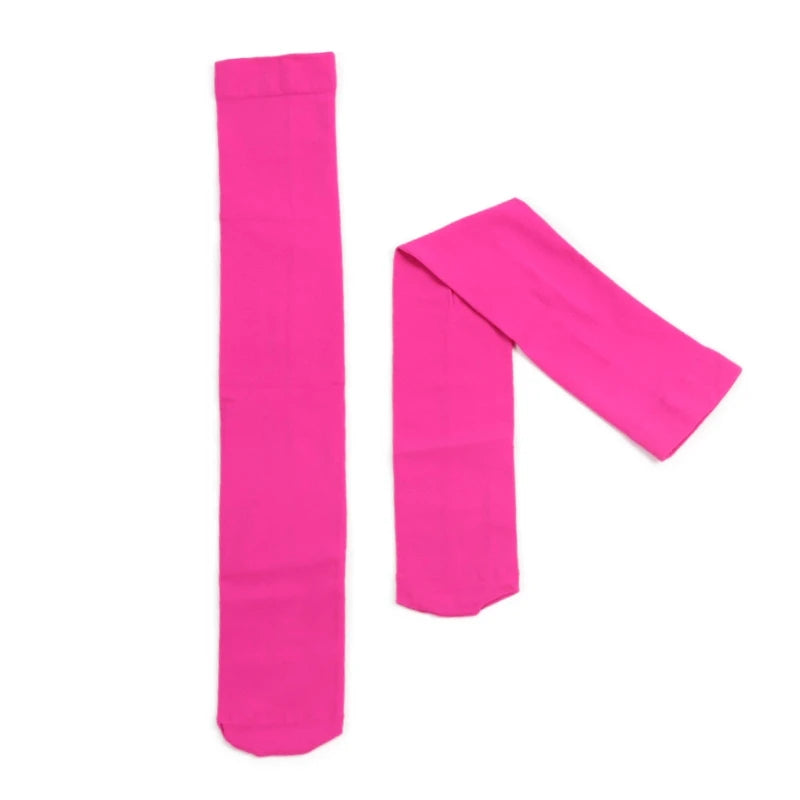 Women Colorful Sexy Pantyhose Lolita Candy Colors Kawaii Lady Qme rose red One Size