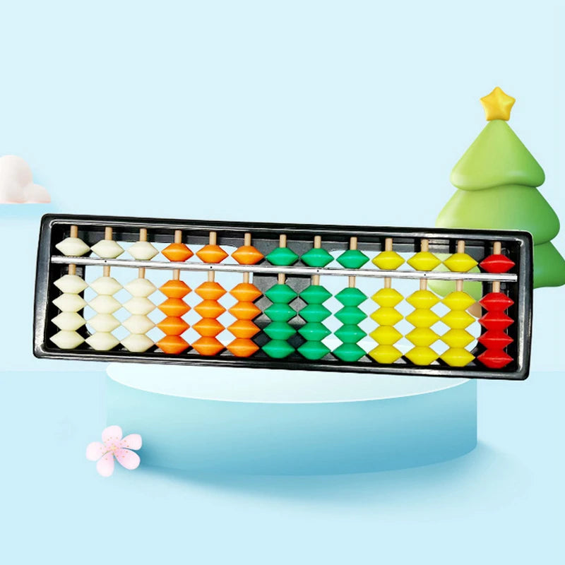 13 Digit Rods Standard Abacus Children's Plastic Soroban Calculator Qme