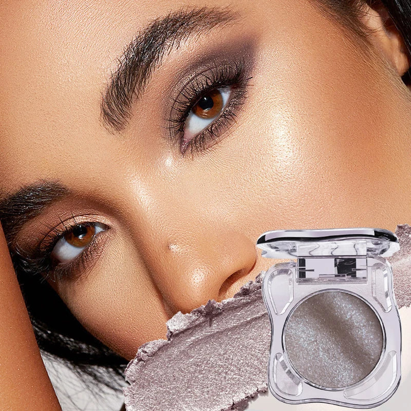 Monochrome Eye Shadow Palette - Sparkly Eye Glitter Makeup, Matte & Shimmer, Long-Lasting, Waterproof, Smudge-Free, High-Pigment Qme