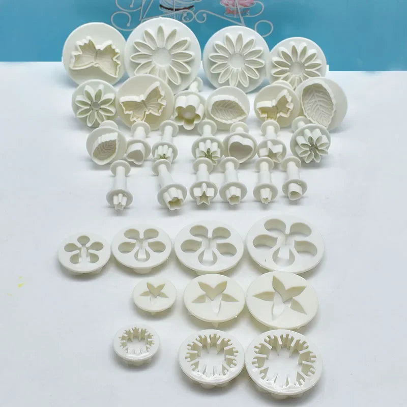 Plunger Cutters Fondant Cutter Cake Cookie Biscuit Mold DIY 3D Qme