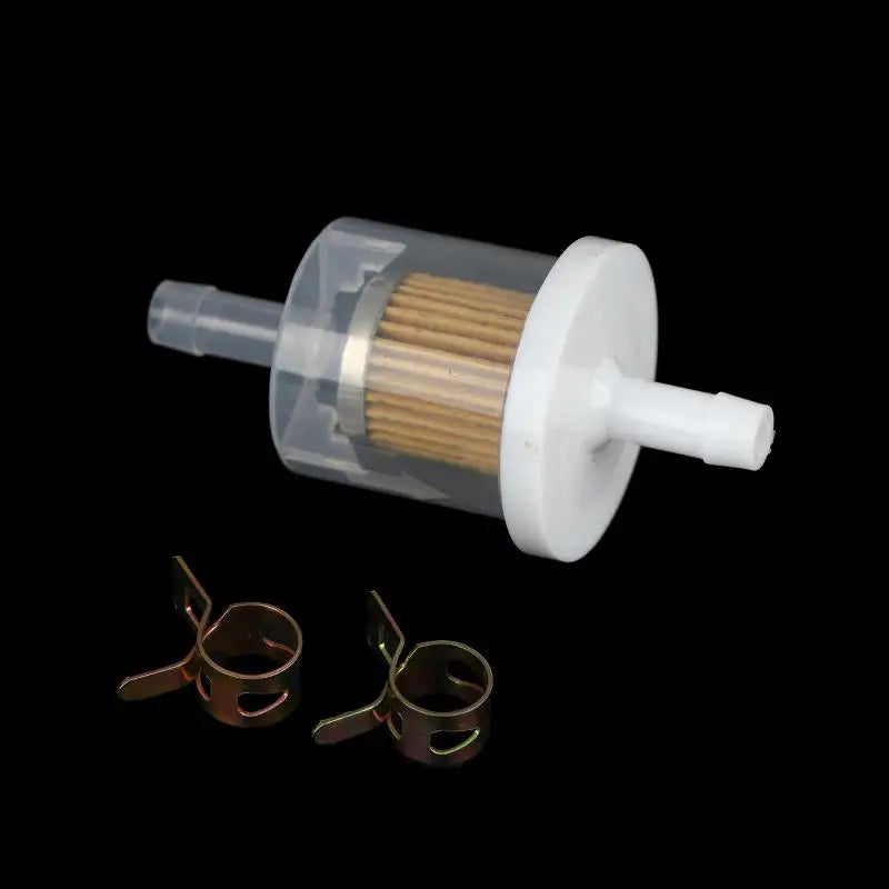 2Sets 5 Universal Fuel Filters 8 Hose Clamps Gas Inline Filter Qme