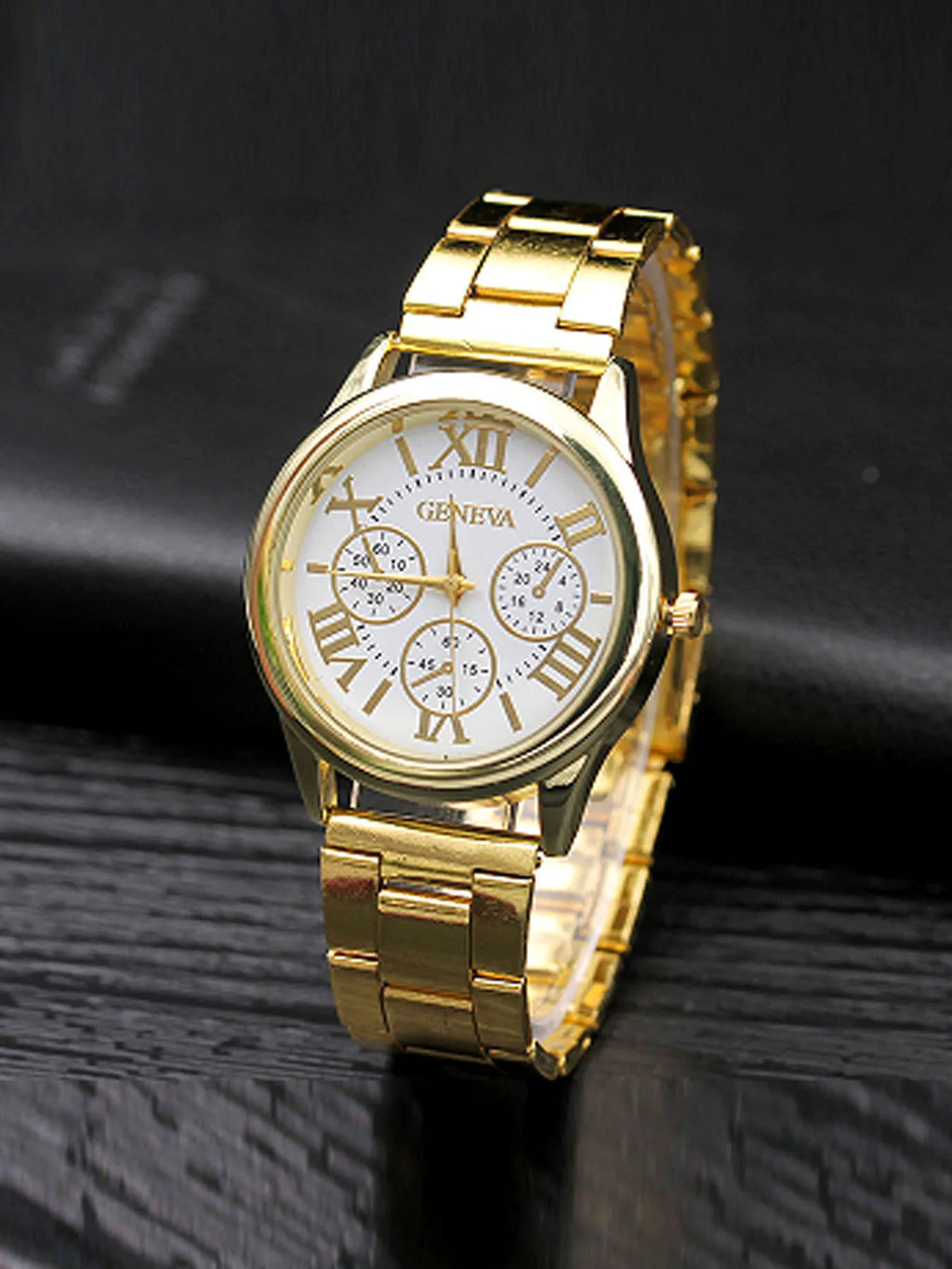 Quartz Watch for Women Deco 3 Eyes High-end Light Luxury Women Watches Stainless Steel Ladies Wristwatch Clock Qme Gold