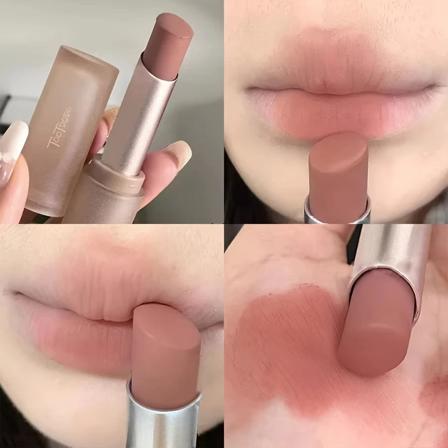 6-color Matte Velvet Lipstick Silky Texture Without Drying Easy To Apply Long-lasting Non-stick Velvet Mist Lipstick Qme
