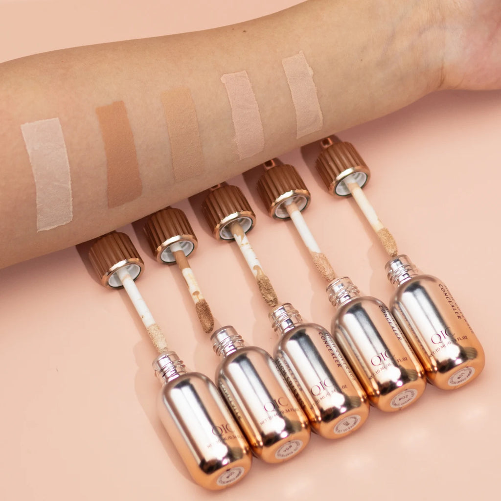 QIC Liquid Concealer Matte High Coverage Waterproof Oil Control Moisturizing Long Lasting Concealer Professional Face Makeup Qme