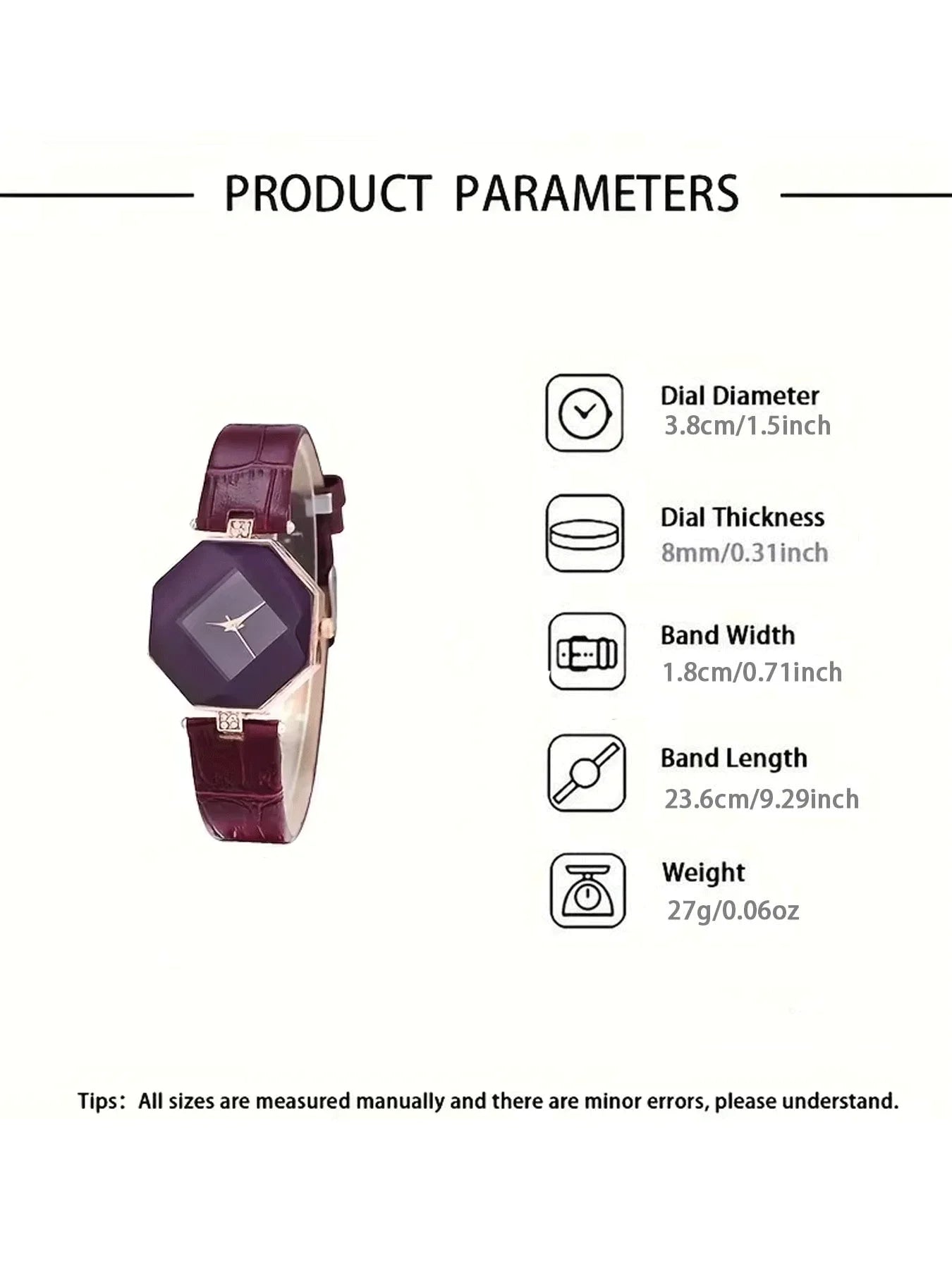 6-piece Women's Watch Fashion Watch Women's Versatile High end Women's Watch Women's Watch Set Qme