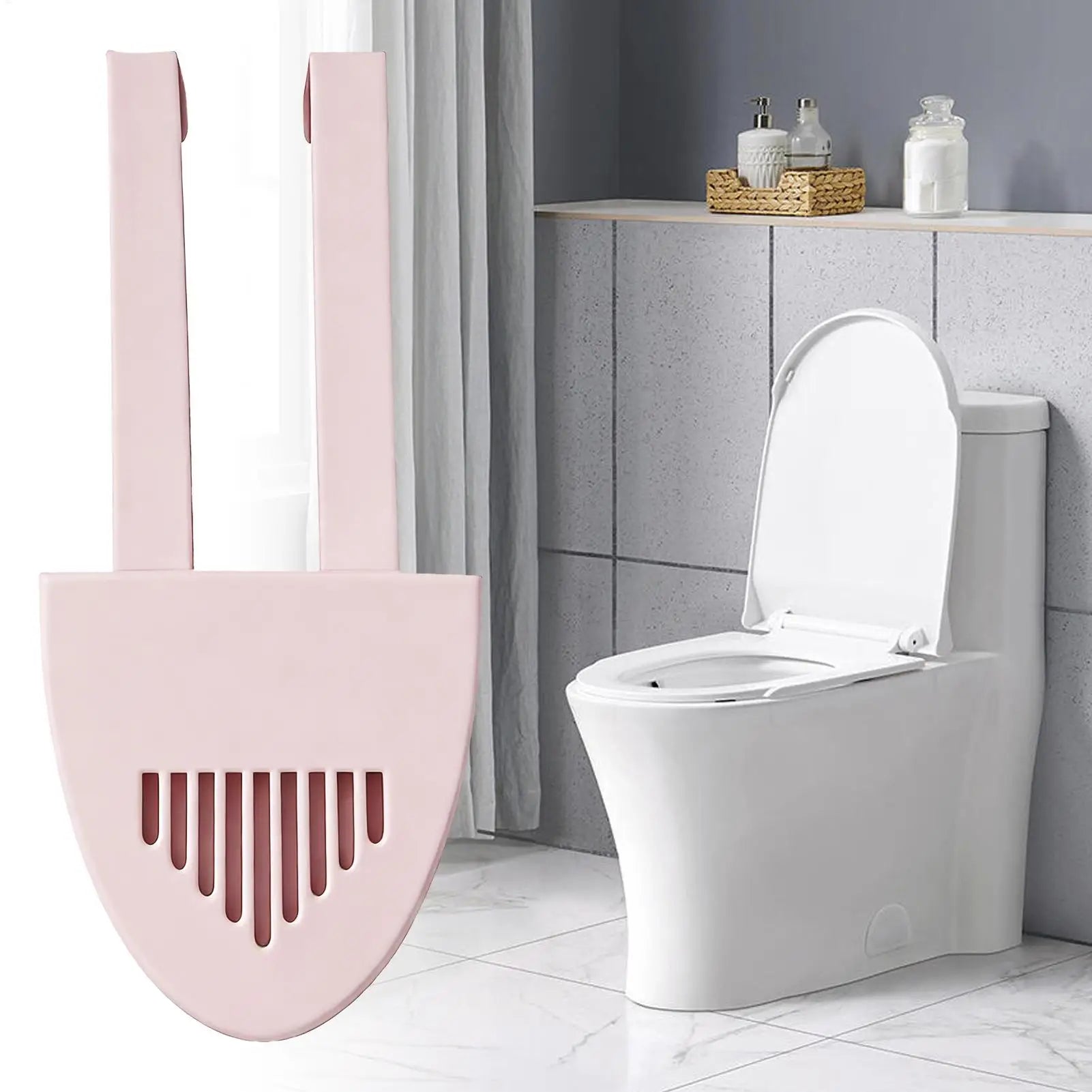 Toilet Tank Cleaner Tablet Holder Anti-Slip Stable Suspending Toilet Cleaning Tablet Holder for Bathroom Dorm Apartment Home RV Qme