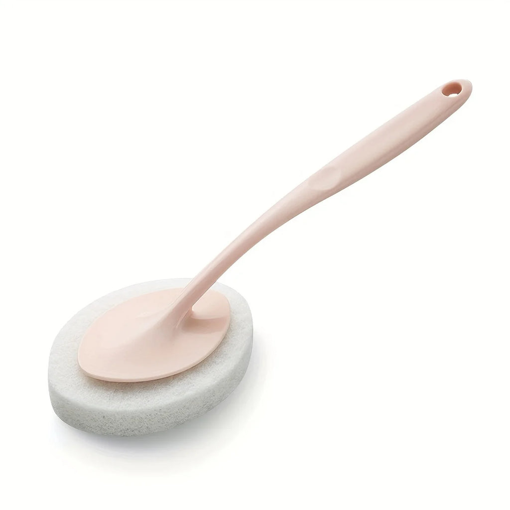 Bath Cleaning Brush, Handheld Toilet Sponge Brush, Floor Tile Cleaning Brush, Bathroom Brush Qme 1pc