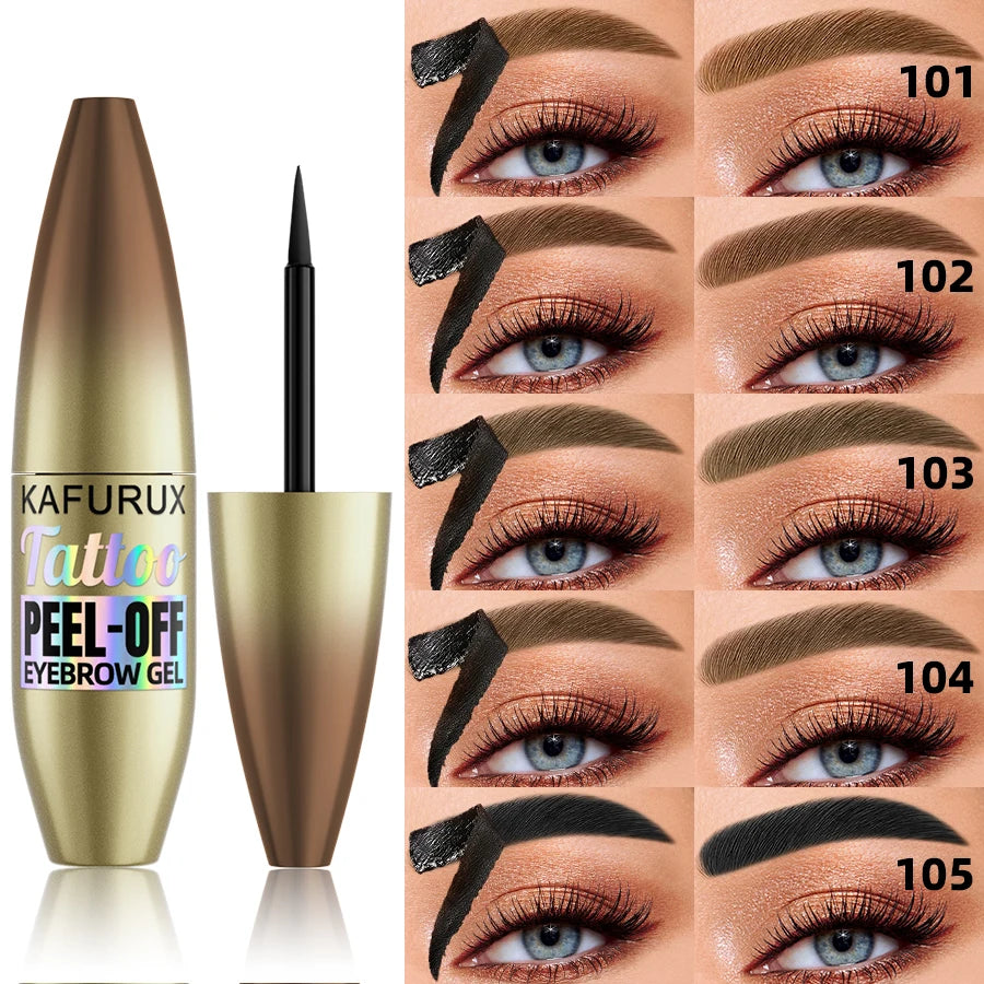 5 Waterproof Tattoo Eyebrow Peel Off Tint Stencils-semi-permanent Qme