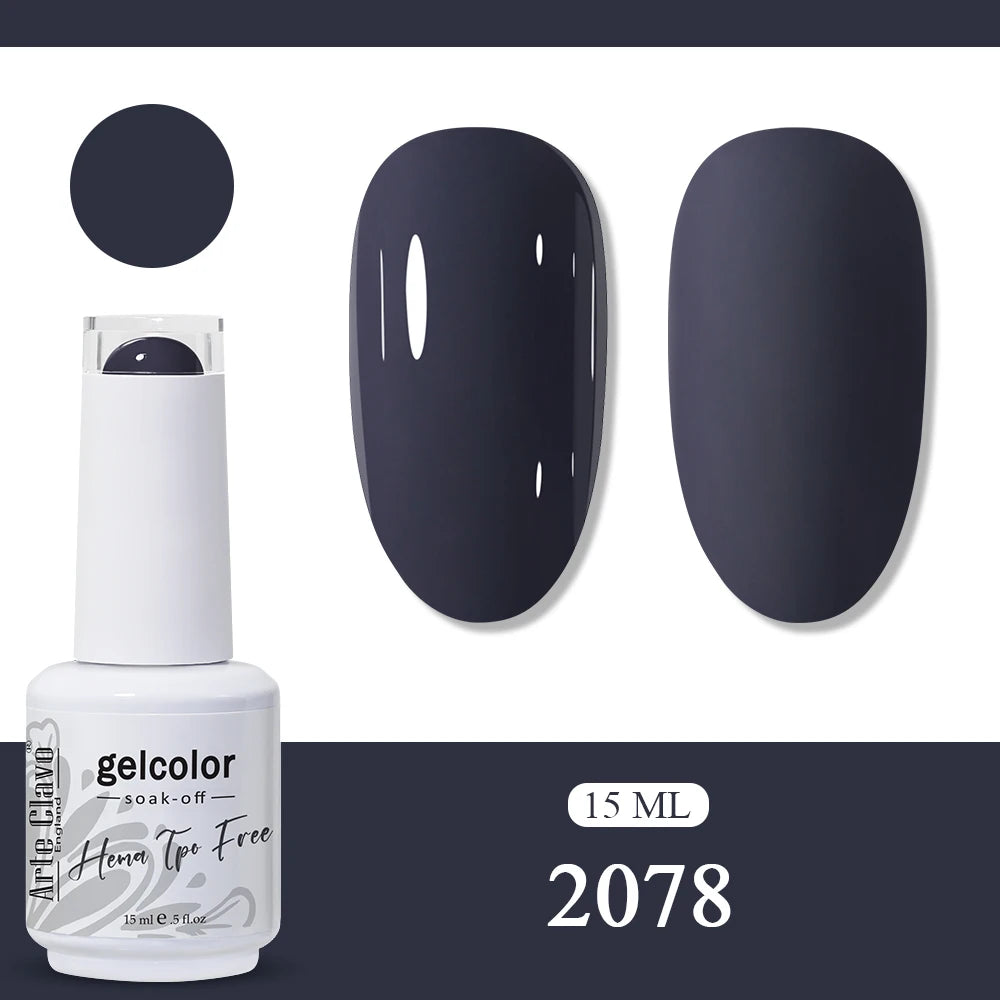 Arte Clavo Neon Rainbow Colors Gel Nail Polish Semi Permanent Art UV