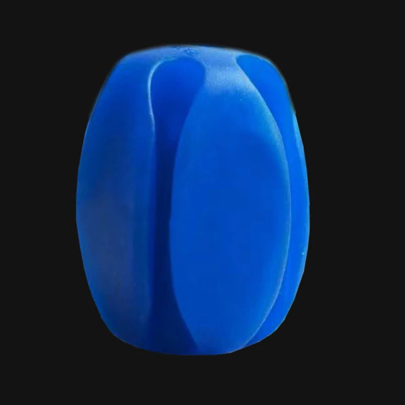 Silicone Fishing Rod Holder Straps 5 Hole Lightweight Tackle Ties Qme blue