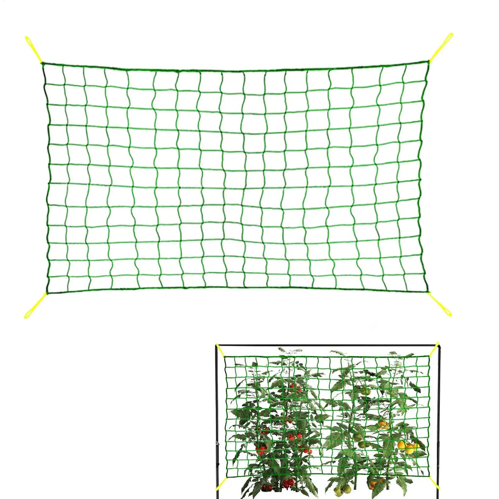 9strand Garden Plant Climbing Net for Flowers Tomato Fruits Vegetables Grapes polyester Trellis Netting 0.9m/1.8m/2.7m/3.6mX1.8M Qme