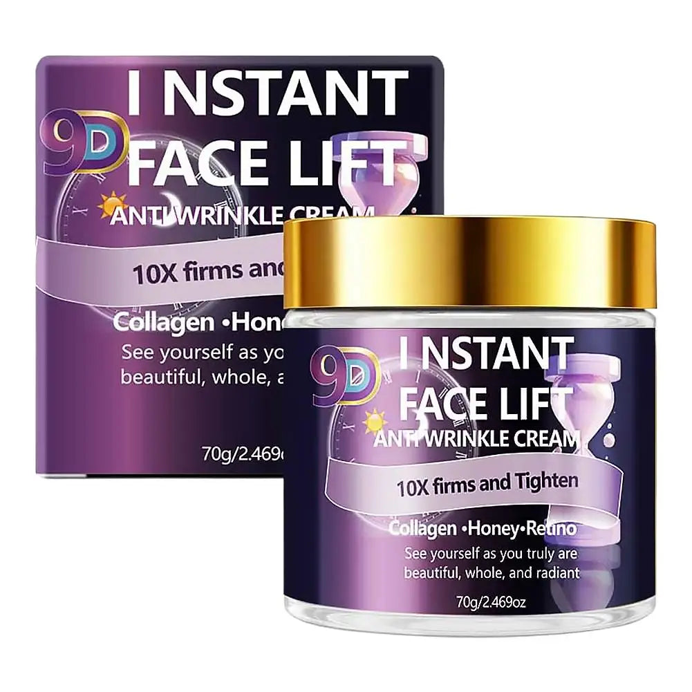 Instant Face Lift Cream 60g, Anti Wrinkle Skincare With Collagen, Honey & Retinol For 10X Firming & Tightening Qme 1PCS CN
