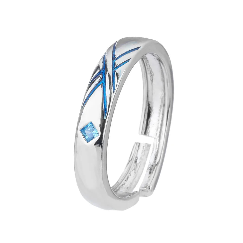 Anime Darling In The Franxx Ring HIRO ZERO TWO Cosplay Adjustable Unisex Couple Lover Rings Jewelry Gift Cosplay Props Accessory Qme 6 resizable
