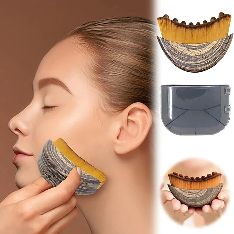 Lymphatic Contouring Facial Brush Storage Box Dry Brushing Tool Qme